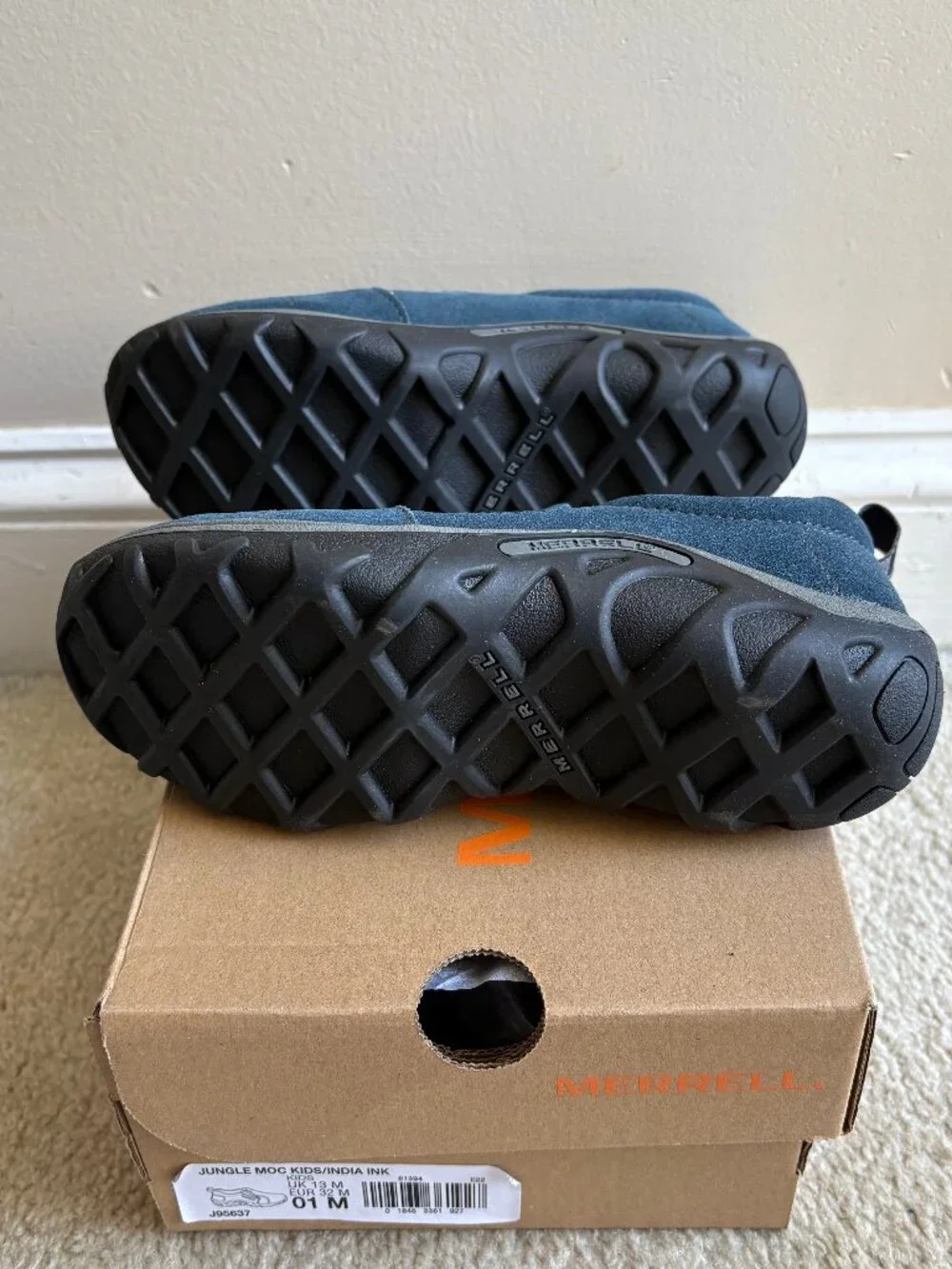 NEW in box, Merrell Jungle Mocs slip on for kids, size 1